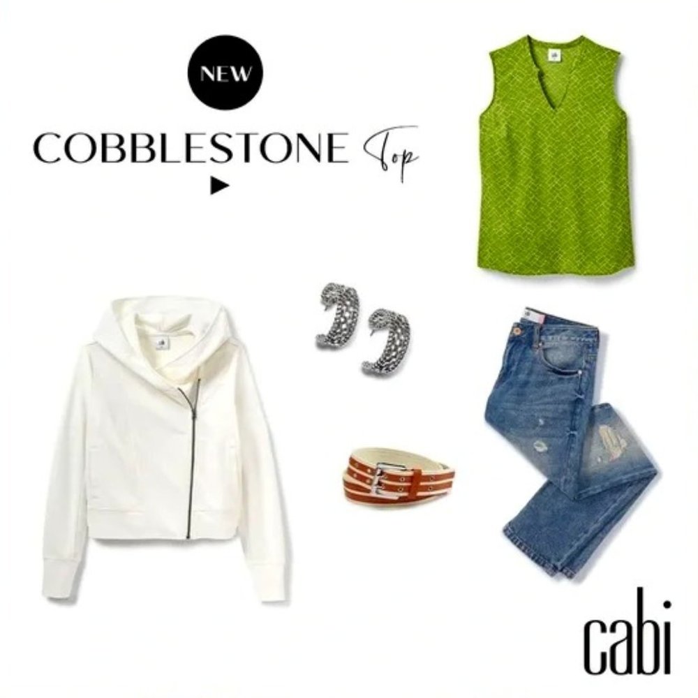 NWT  | Cabi 6383 Cobblestone Top - Picture 2 of 3